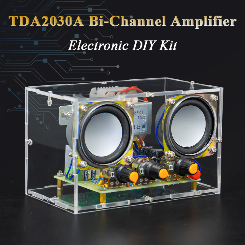 Diy Audio Electronics Kit - Elektronik DIY TDA2030 Çift Kanallı Amplifikatör