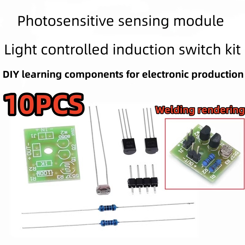 Diy Electronics Learning Kit - 10 adet işık duyarlı algılama modülü,