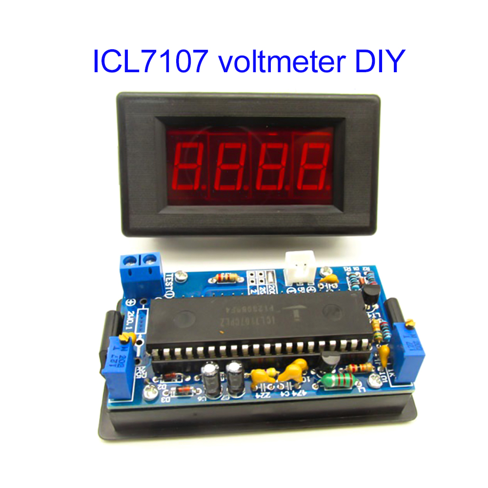 Diy Electronics Learning Kit - ICL7107 Voltmetre DIY Kiti Parçaları DC