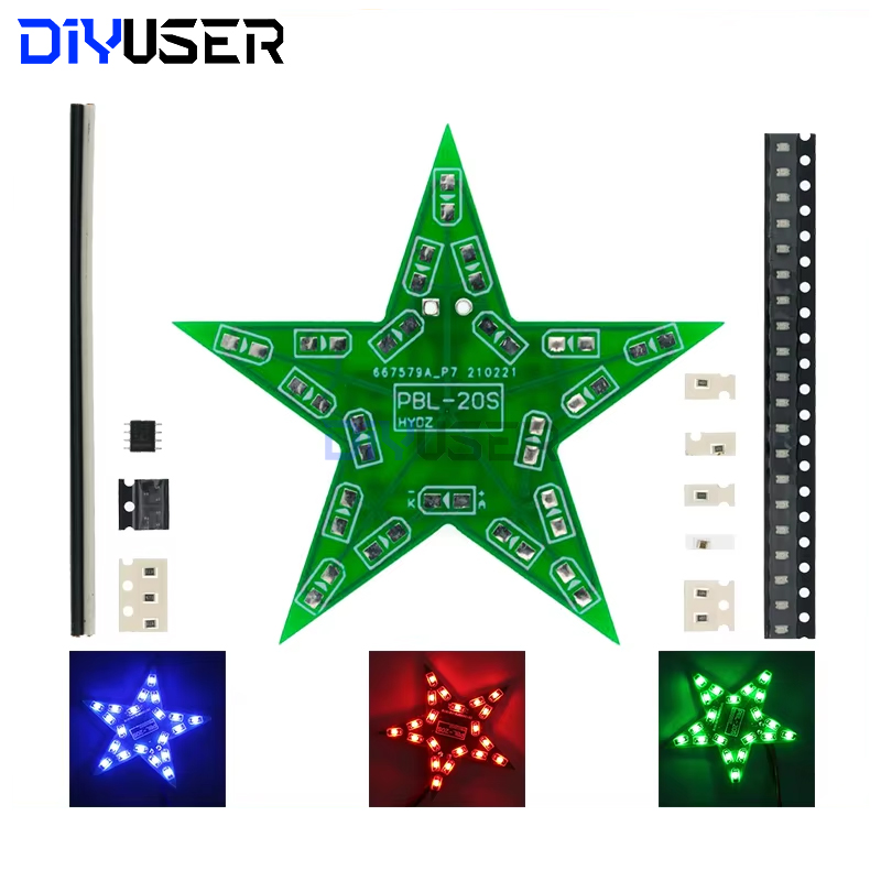 Diy Audio Electronics Kit - Öğrenciler Eğitim DIY Kiti Beş Köşeli