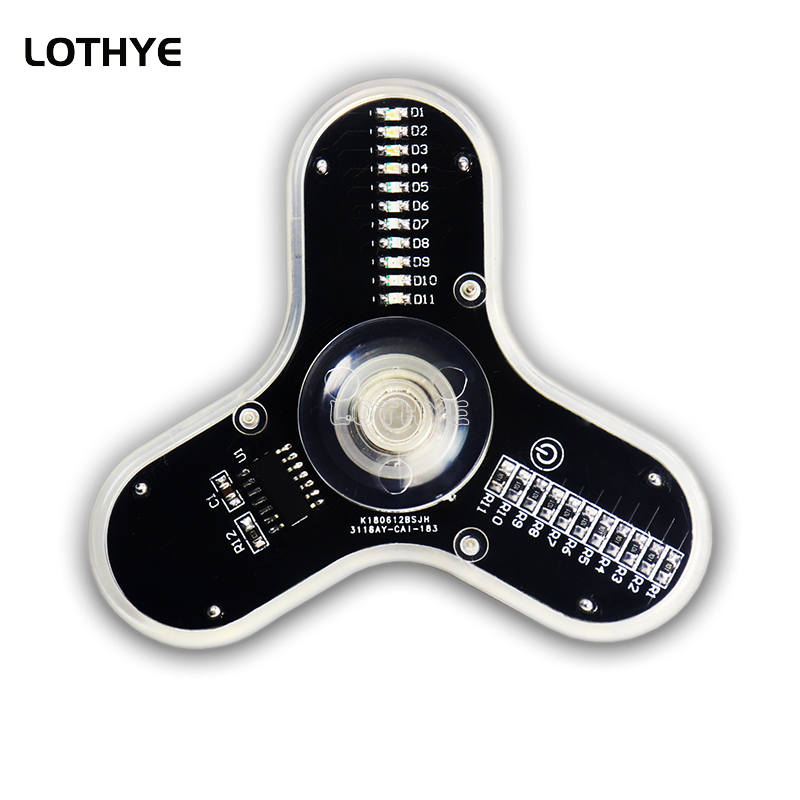 Diy Electronics Project Kit - LED Fidget Spinner Üretimi Hoparlör Atmosferi