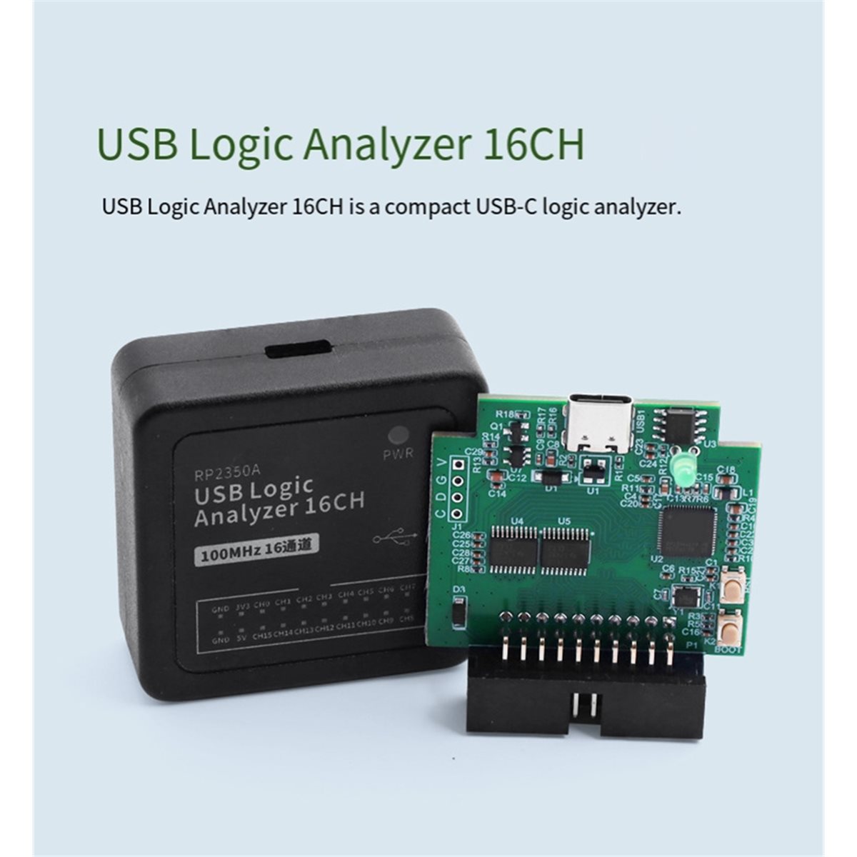 Logic Analyzer Usb - RP2350A Mikrodenetleyici için USB Mantık Analizörü