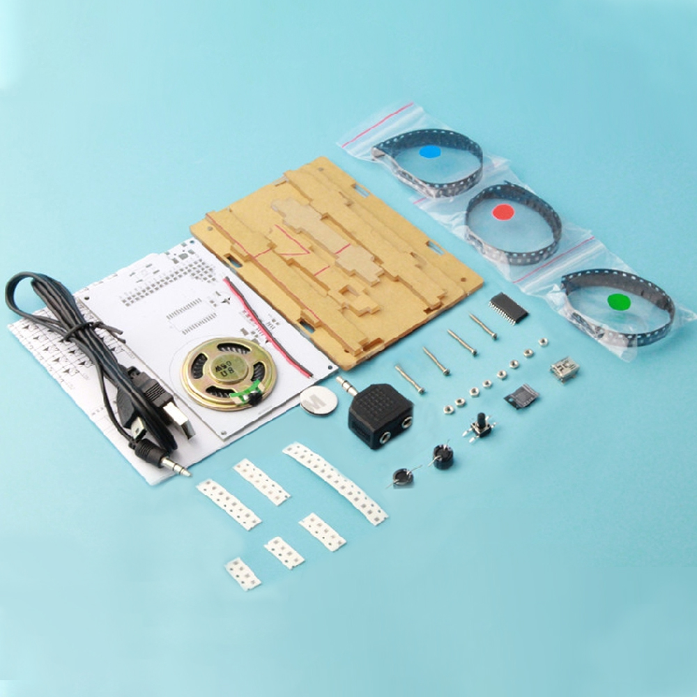 DIY LED müzik spektrum elektro - Diy Audio Electronics Kit incelemesi ve fiyatı