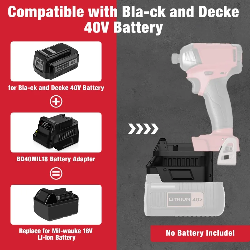 BD40MIL18 Batarya Adaptörü, Bl - Black+Decker Tool Cordless incelemesi ve fiyatı