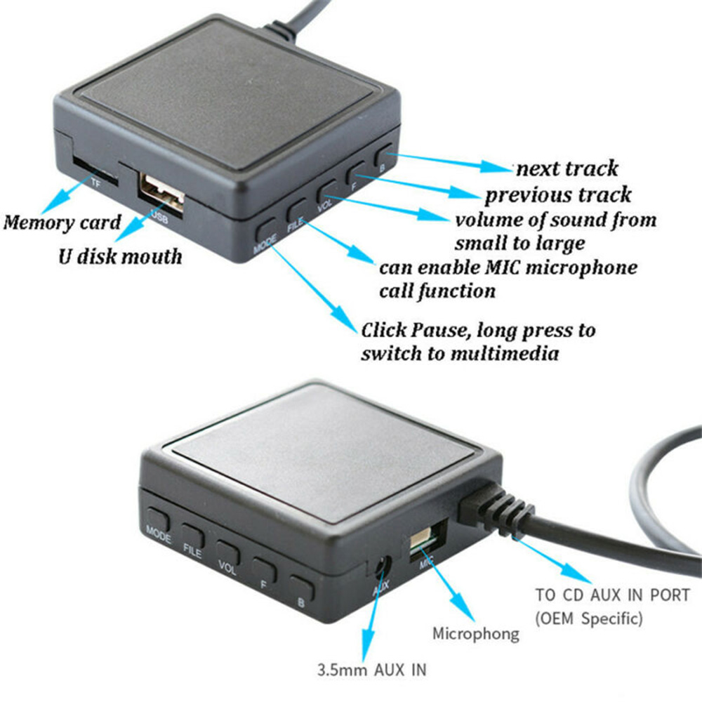 Araba BT 5.0 AUX USB müzik ada - Diy Audio Electronics Kit incelemesi ve fiyatı