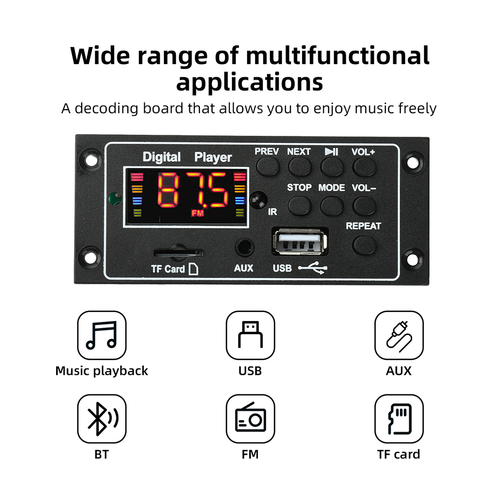 Bluetooth 5.0 MP3 Dekoder Kart - Diy Audio Electronics Kit incelemesi ve fiyatı